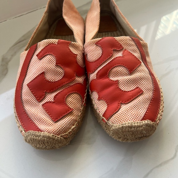 Tory Burch Lonnie Logo Espadrille Flat Shoes size 10.5M - Picture 5 of 5